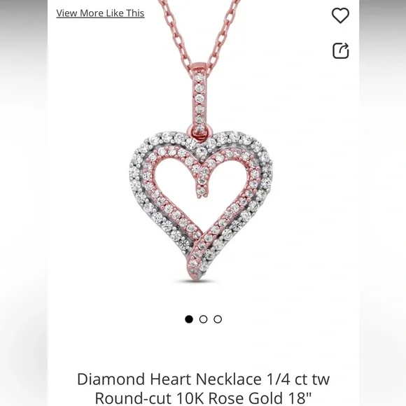 Kay Jewelers Jewelry Kay Jewelers Diamond Heart Necklace Ct